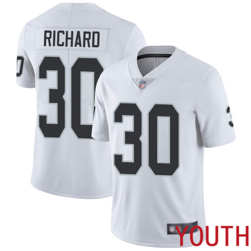 Oakland Raiders Limited White Youth Jalen Richard Road Jersey NFL Football 30 Vapor Untouchable Jersey